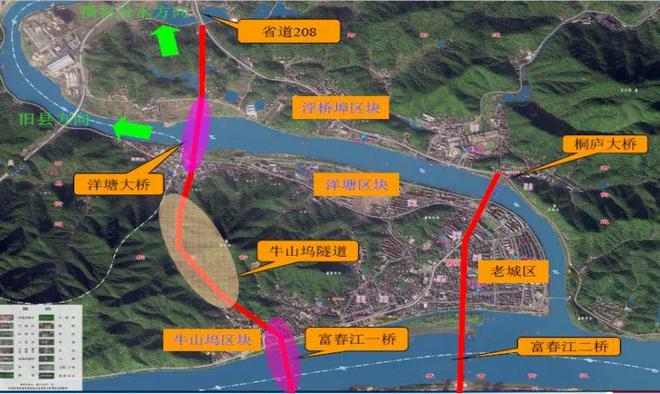 浙江桐庐舞象山路重点控制性工程富春江一桥左幅全部贯通(图2)